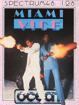 Miami Vice box art for ZX Spectrum